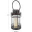 Lanterne noire en métal pour l'intérieur avec bougies rondes-472259926