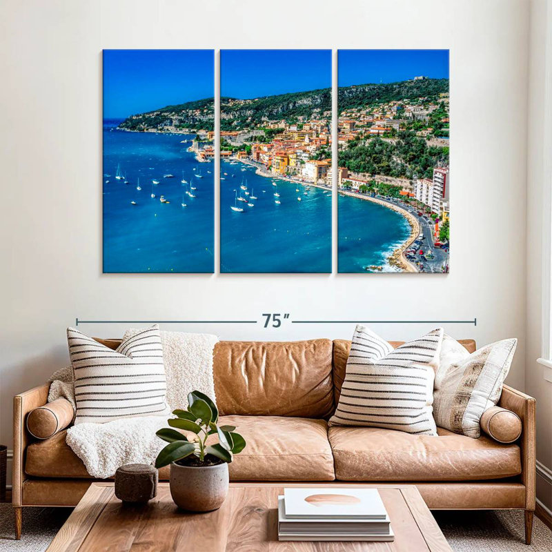 Gillard Villefranche-Sur-Mer Côte, H 42 po x l 65 po