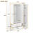 3-Door Mirror Wardrobe with shelves