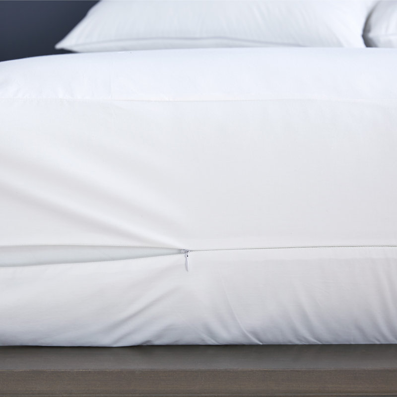 Clean Design Home Anti-Allergen White Mattress Protector, Extra-long Twin