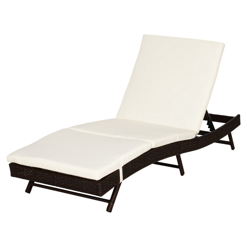 Chaise longue de patio, chaise de piscine, Café