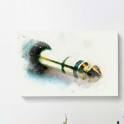 Audio Jack in Abstract - Wrapped Canvas