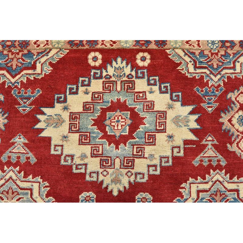 Tapis Kazak Nereen Tribal 4 pi 9 po x 6 pi 5 po
