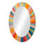 Coloré Mid-Century optique Serenade I - miroir décoratif moderne de style Mid-Century, grand miroir mural de style Mid-Century, impression d'art en métal-121544082-121544085