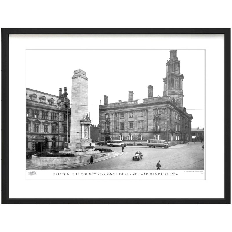 Preston, The County Sessions House And War Memorial 1926 - Single Picture Frame Print, 45cm H x 60cm W x 2.3cm D