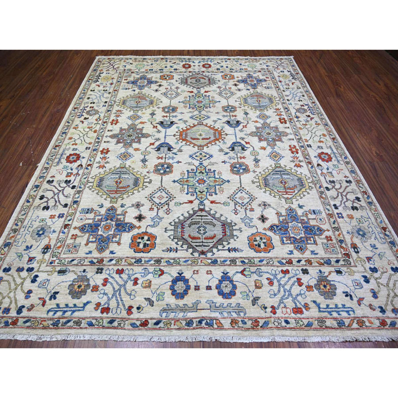 Tapis unique 8 pi x 9 pi 8 po gris Warish
