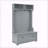 Modern Classic Hall Tree with Shoe Rack and Coat Hooks