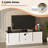 Farmhouse TV Stand, With Storage Cabinets-123885805