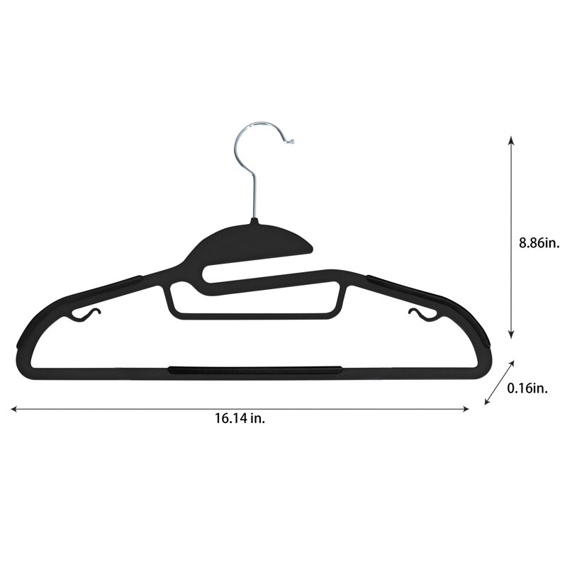  8 Pack Ultimate Hanger In Black