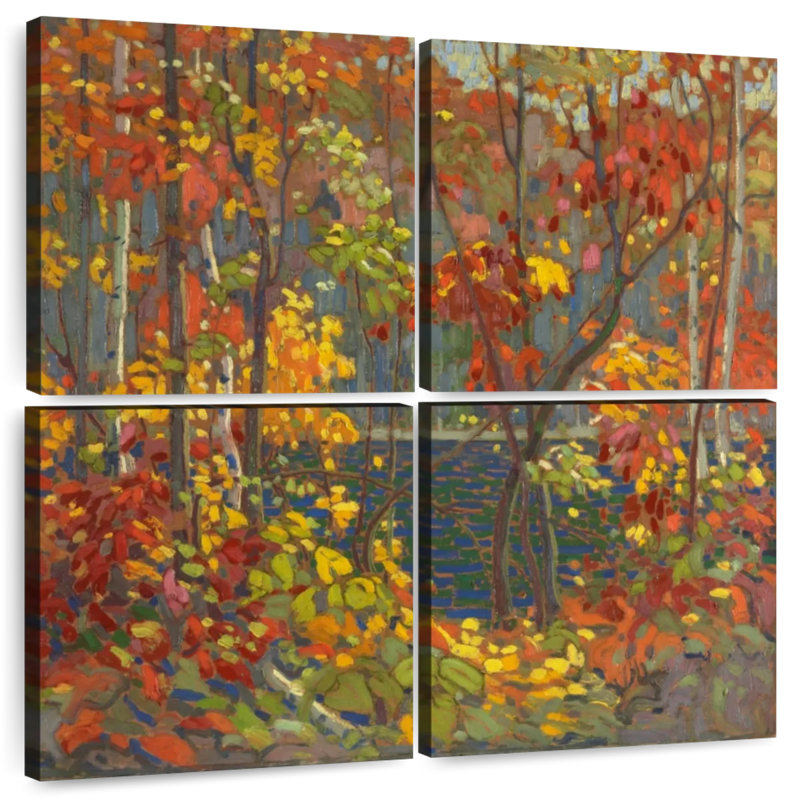 Alvord The Pool Autumn, 32" H x 32" W