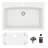Karran Quartz 33'' X 22'' Single Bowl Top Mount Drop-in Kitchen Sink Kit-50597854