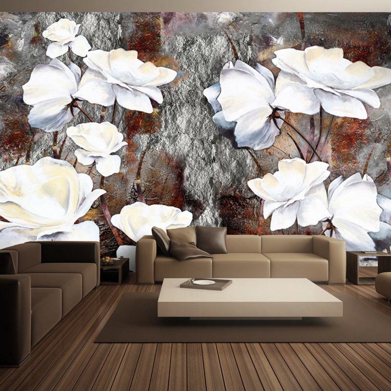 Murale Kaedan, L 68 po x l 98 po, Rouge