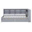 Lit de jour simple en bois avec 2 tiroirs, tablette de rangement et station de charge USB, gris-118755158-118755156