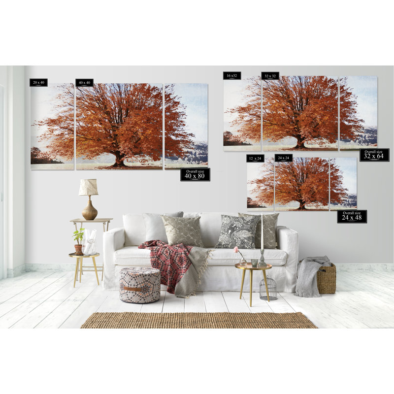 Une « saison of automne » de qualité supérieure sur toile, H 24 po x l 36 po x P 1,5 po