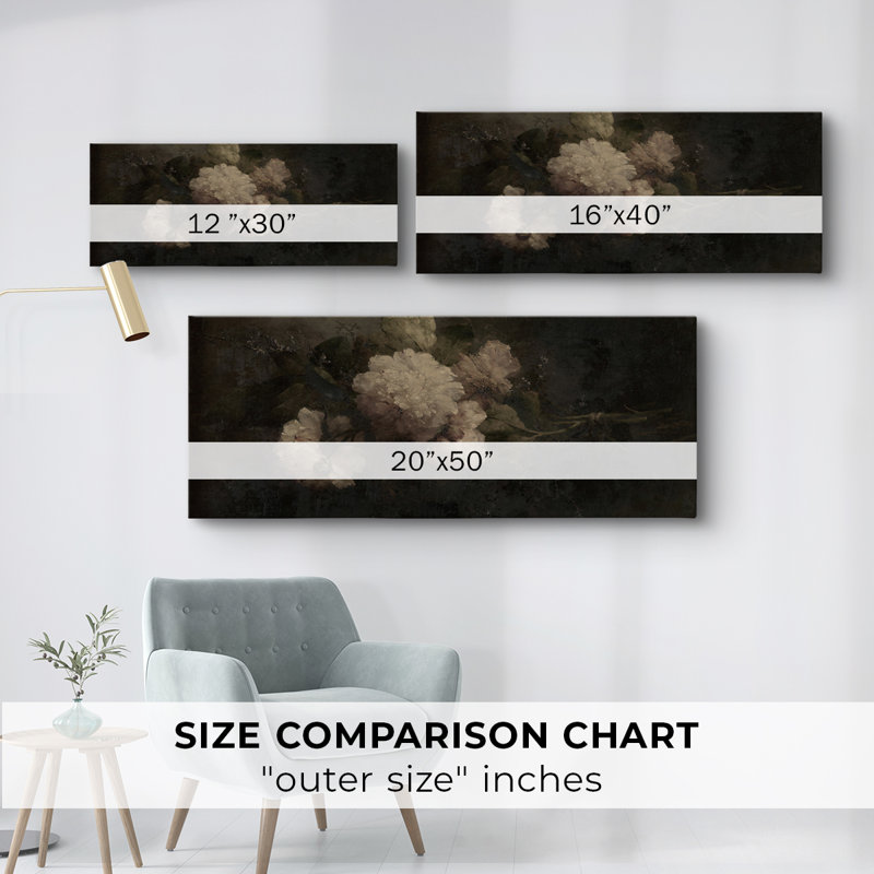 Botanical Series-CDXL III - Toile tendue avec châssis - Prêt à être accroché, H 12 po x l 30 po