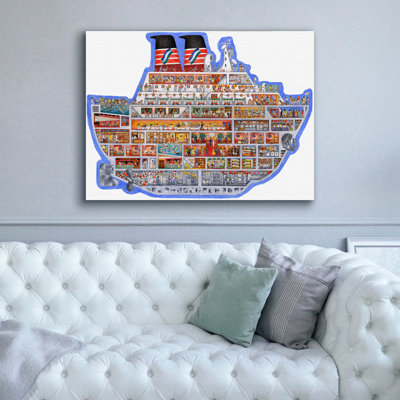  'Cruise Liner Shaped' by Gale Pitt Canvas Wall Art, 54" x 40"