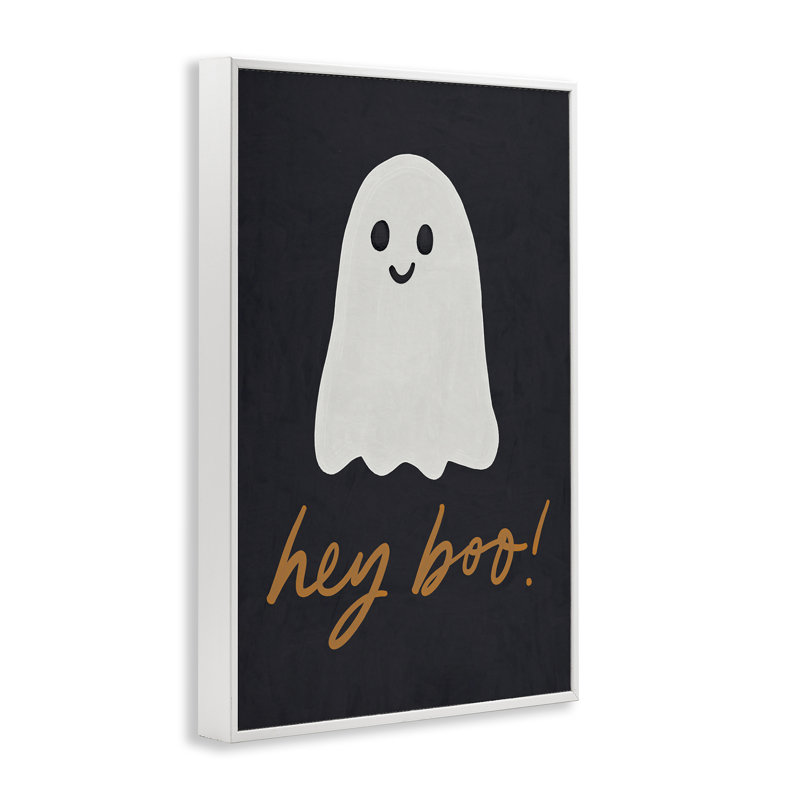«Hey Boo Spooky Ghost», estampe numérique par Amanda Houston, Estampe numérique encadrée blanc bord de mer, H 18 po x l 12 po