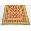 Tapis de zone en laine rouge 3 pi 2 po x 4 pi 10 po one-of-kind main-noué la Elland