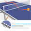 Ensemble de table de ping-pong pliable et portatif de 5 pieds de taille moyenne pour jeux de table d'intérieur avec filet-120893854-120893850