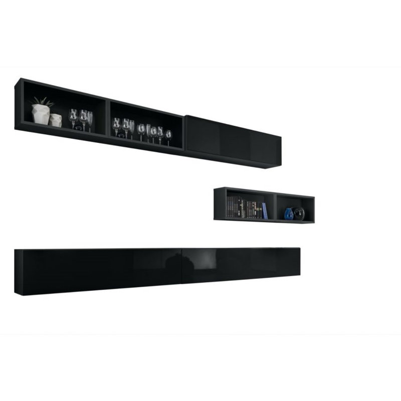 Markenfield Unfinished Floating Entertainment Centre for TVs up to 60", Black