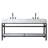 72'' Double Bathroom Vanity with Engineered Stone Top-1713544586-1713520730