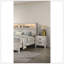 Table de chevet avec finition blanche délavée et élégante table de chevet 1Pc