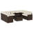 Vidaxl Garden Sofa Set Brown, Cream White