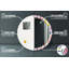 Huldar Glass Flat Wall Mirror