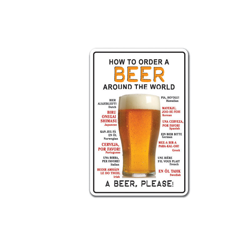 Comment commander une décalcomanie bière autour du monde