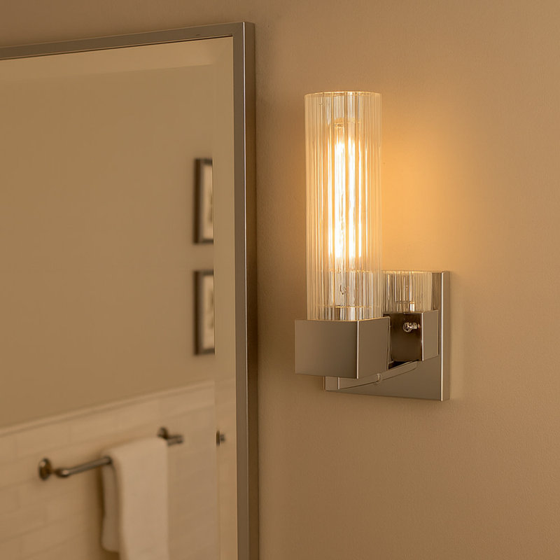 Xander 1-Light Dimmable Vanity light, Polished Nickel