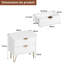 49cm W Manufactured Wood Bedside Table