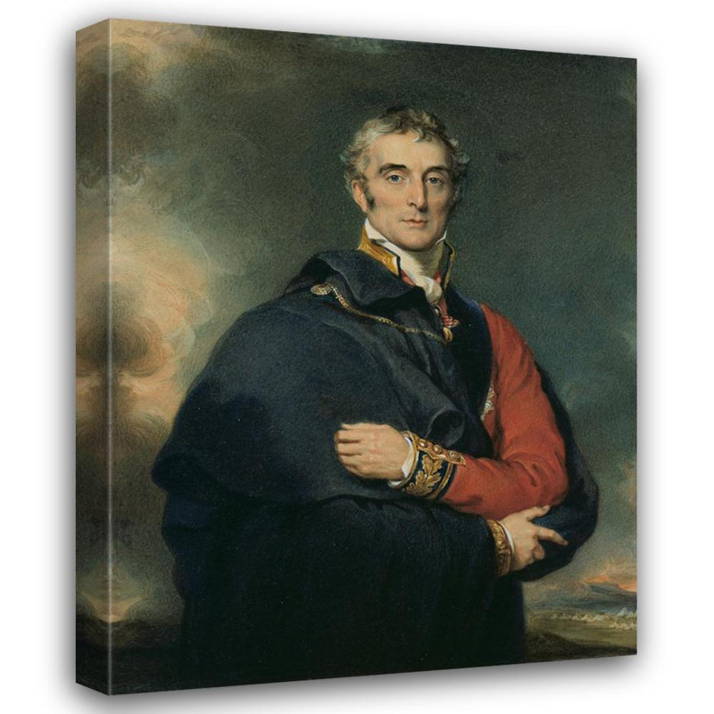 «The Duke of Wellington» par William Derby, reproduction d'art sur toile tendue, H 40 po x l 28 po