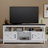 Modern Mid-Century Entertainment Center Media Console Table TV Stand With Power Outlet Storage Cabinets And Open Shelf-608094780-624805414