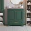 Meuble-lavabo moderne 30 po avec lavabo en céramique, armoire en bois massif et portes à fermeture douce-636125878
