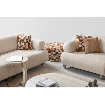 Modern Boucl&eacute; Upholstered Sofa