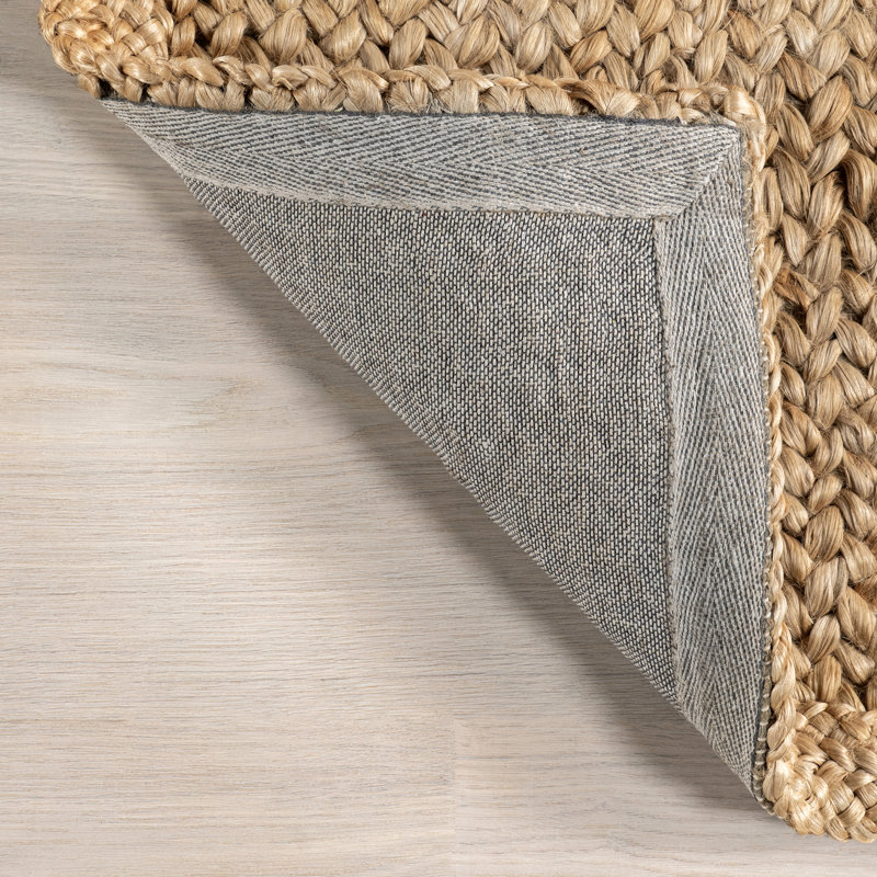 Willow Bordered Jute Area Rug, Rectangle 7'6" x 9'6"