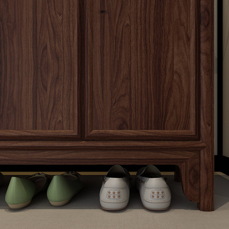Large capacity practical storage shoe cabinet, Dark Brown