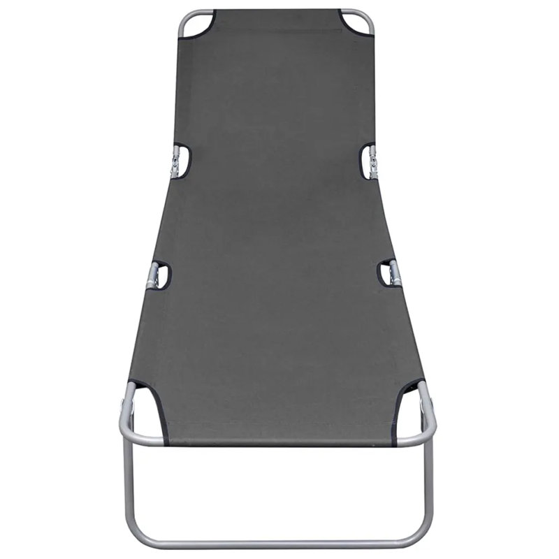 189cm Long Reclining Single Chaise, Grey