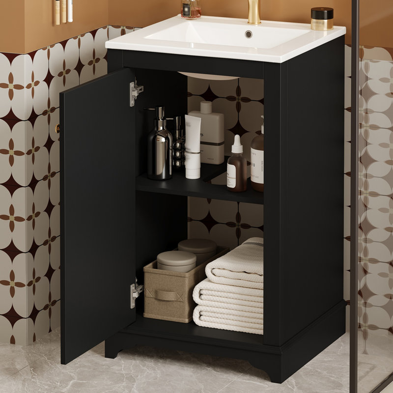 Meuble-lavabo de 20 po avec lavabo en céramique