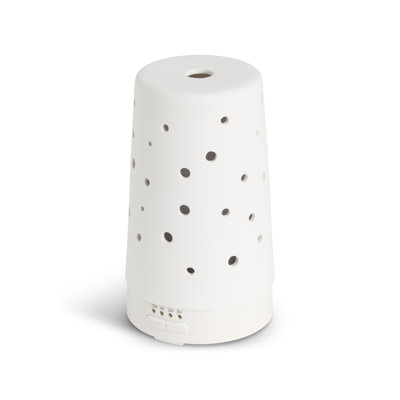 Cream Ceramic Ultrasonic Diffuser - 3.5X6.5In