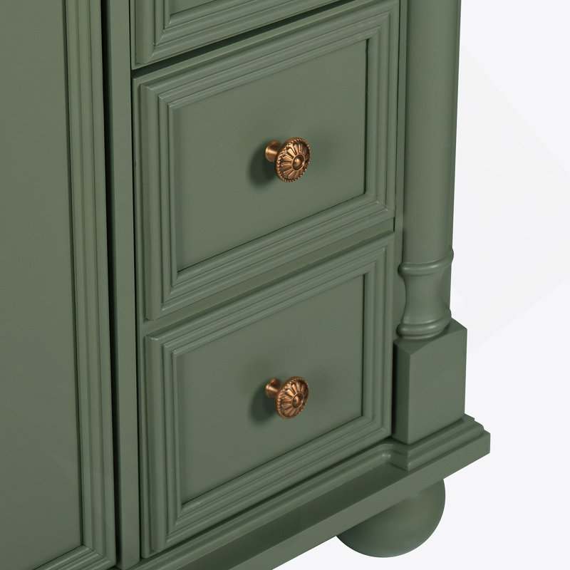 Armoire de salle de bain, armoire seulement, Vert