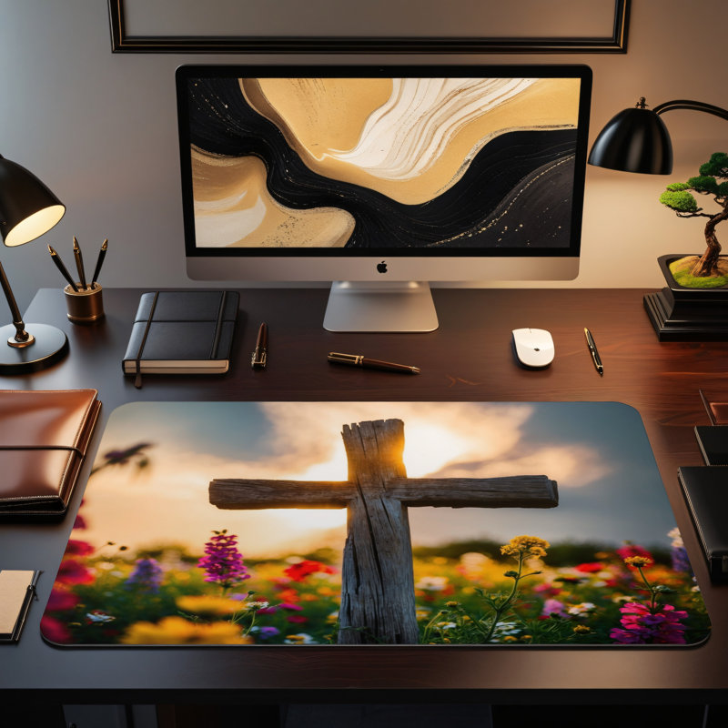 Polyester Desk Pad, 23.6x13.8