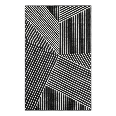 Latitude Run® Orkla Nikolis Rug Black