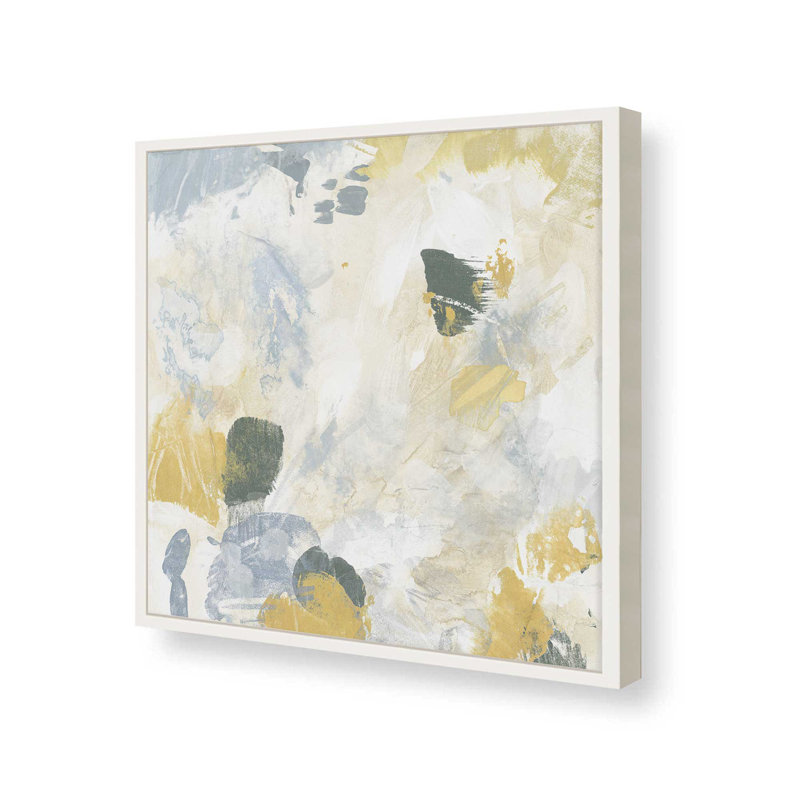 "Texture Collage I" par June Erica Vess, reproduction d'art sur toile, Impression sur cadre ouvert sans papier mat, Blanc
