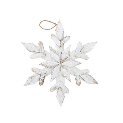 14'' Handmade Metal Holiday Shaped Ornament