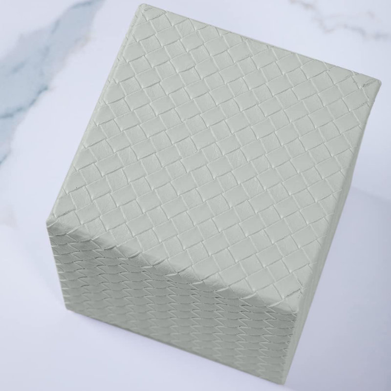 Square PU fabric Tissue Box Cover, Grey