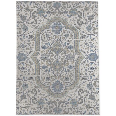 Gwyn Oriental Blue/Purple/Ivory Area Rug -  Charlton HomeÂ®, 06296EAA2C3D4A33BDC6583B2B8F3BAF