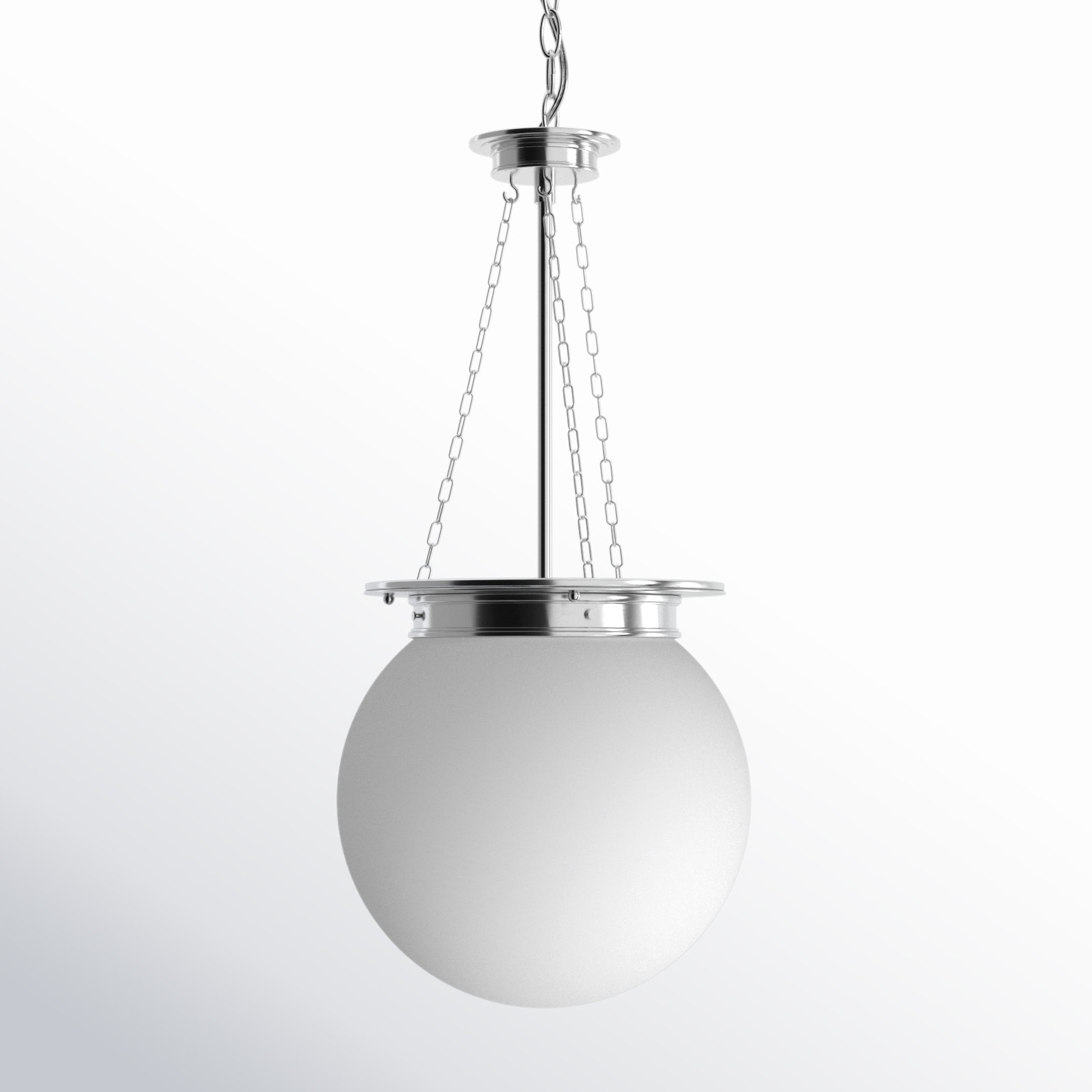 Chachi Dimmable 3-Light Pendant, Polished Nickel