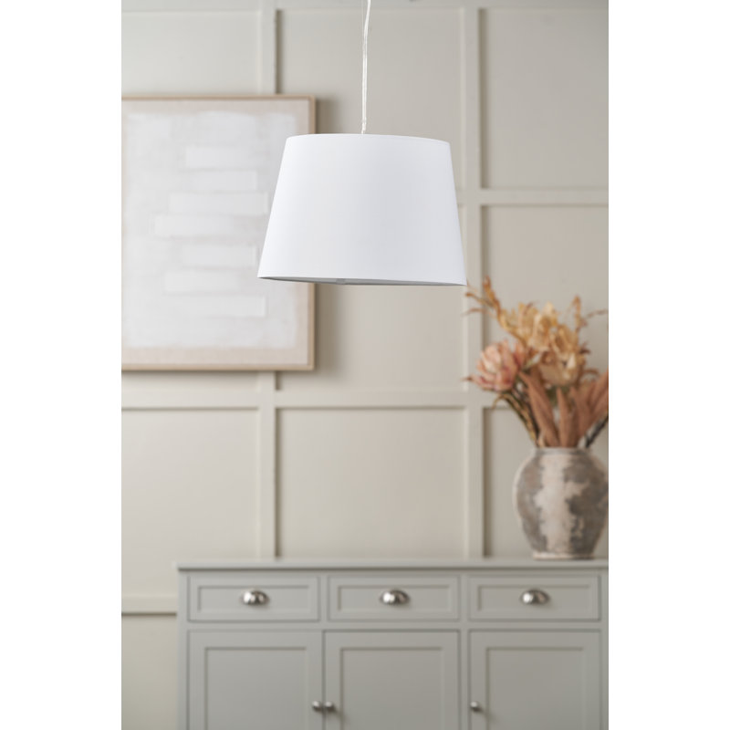 28cm H Cotton Empire Lamp Shade ( Uno ), Sage Green