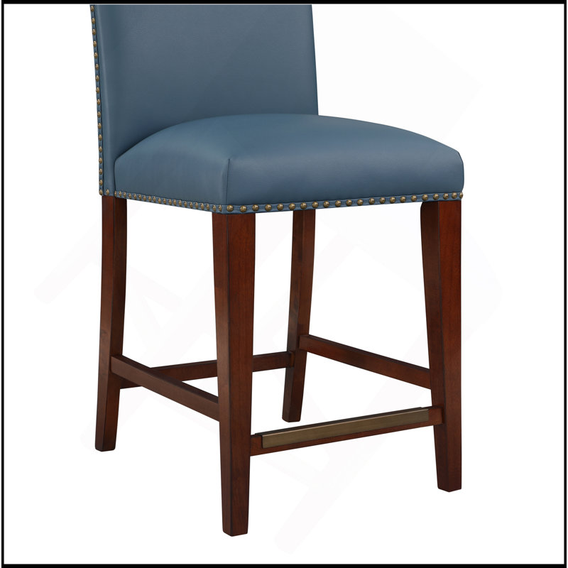 Tabouret de comptoir Blaire, Bleu